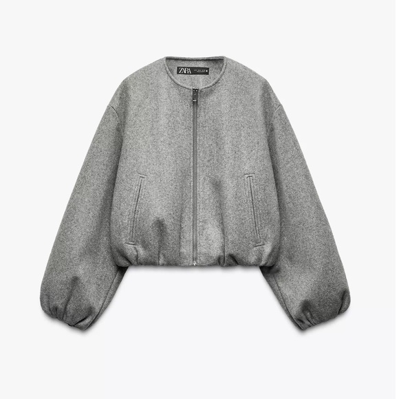 Zara Jackets & Blazers - NWT Zara Soft Cropped Bomber Jacket